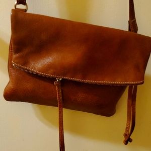 Roots leather cross body bag